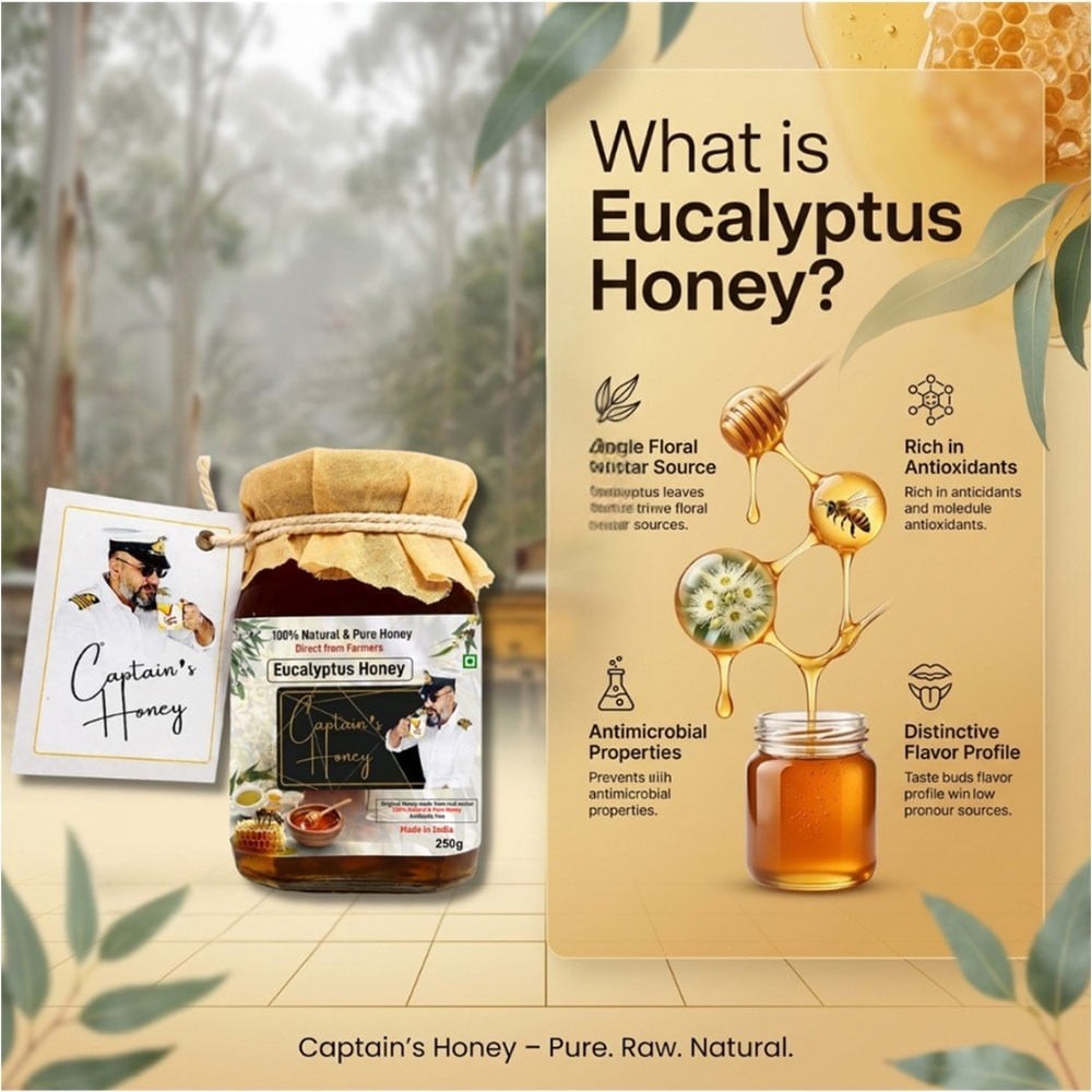 Captains Honey Eucalyptus Honey