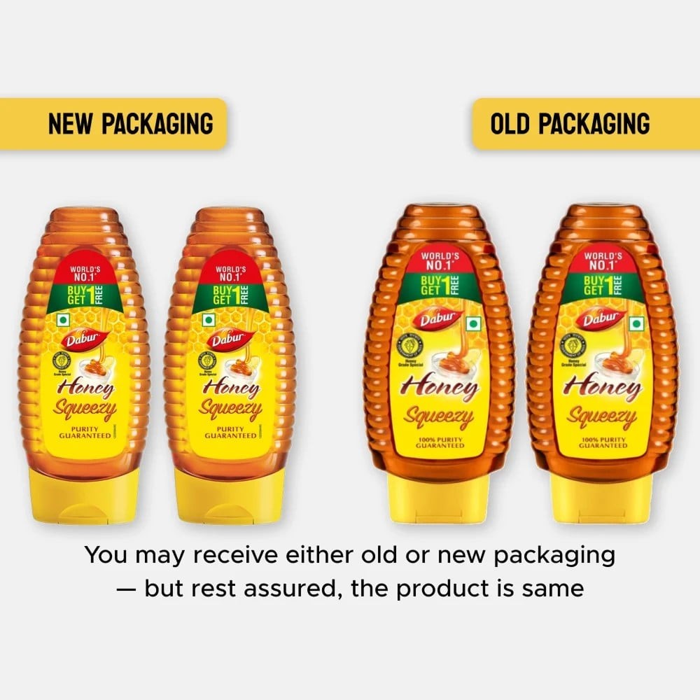 Dabur Honey Squezzy (No Sugar Adulteration) - Buy 1 Get 1 Free
