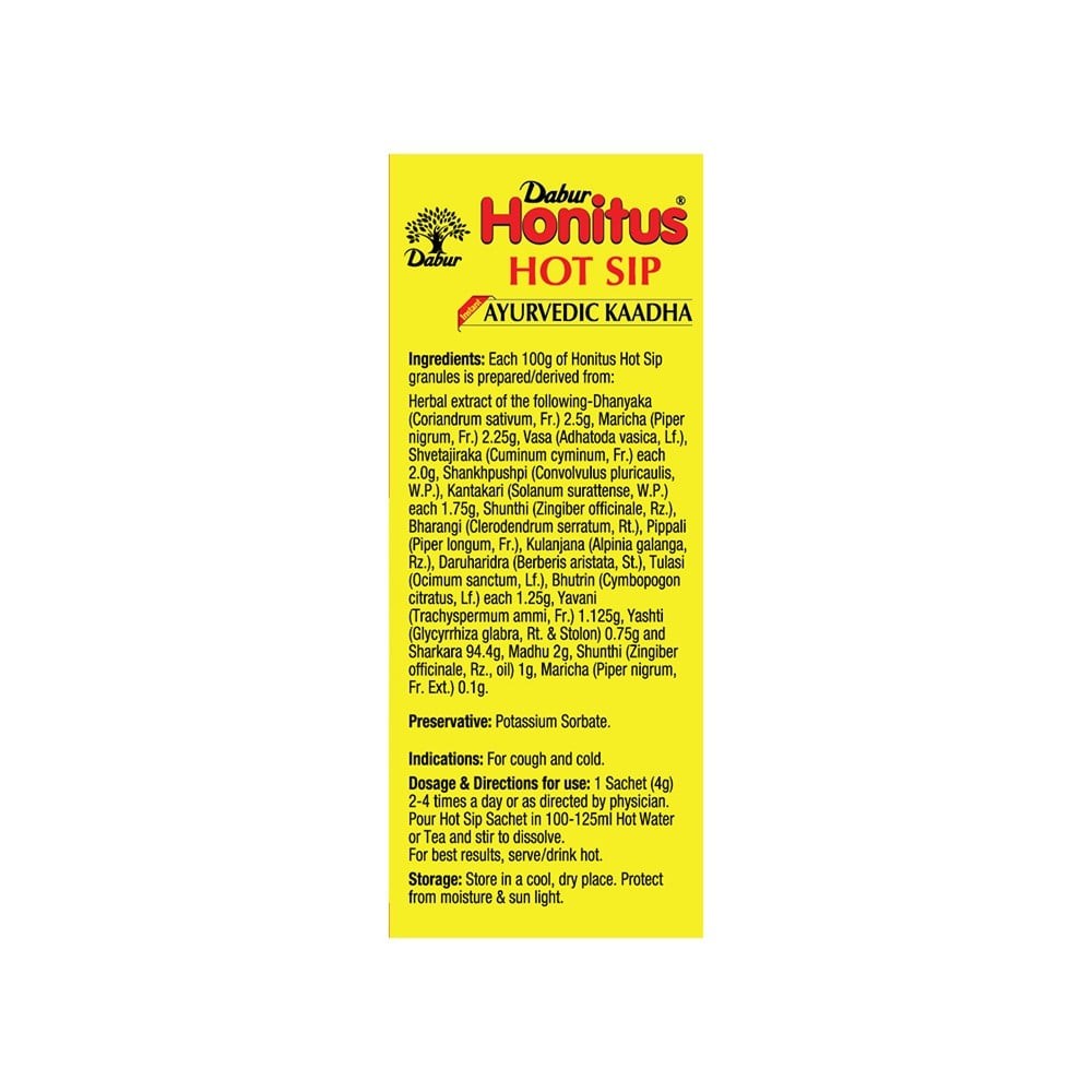 Dabur Honey - World's No.1 Honey Brand (No Sugar Adulteration) + Honitus Hot Sip Ayurvedic Kaadha Combo