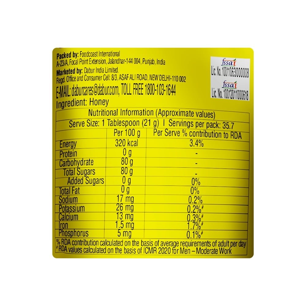 Dabur Pure Honey (Refill Pouch)