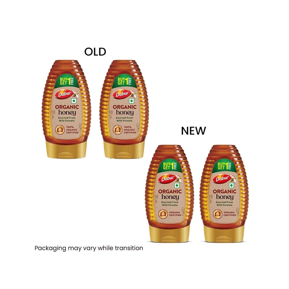 Dabur Squeezy Organic Honey Buy 1 Get 1 Free