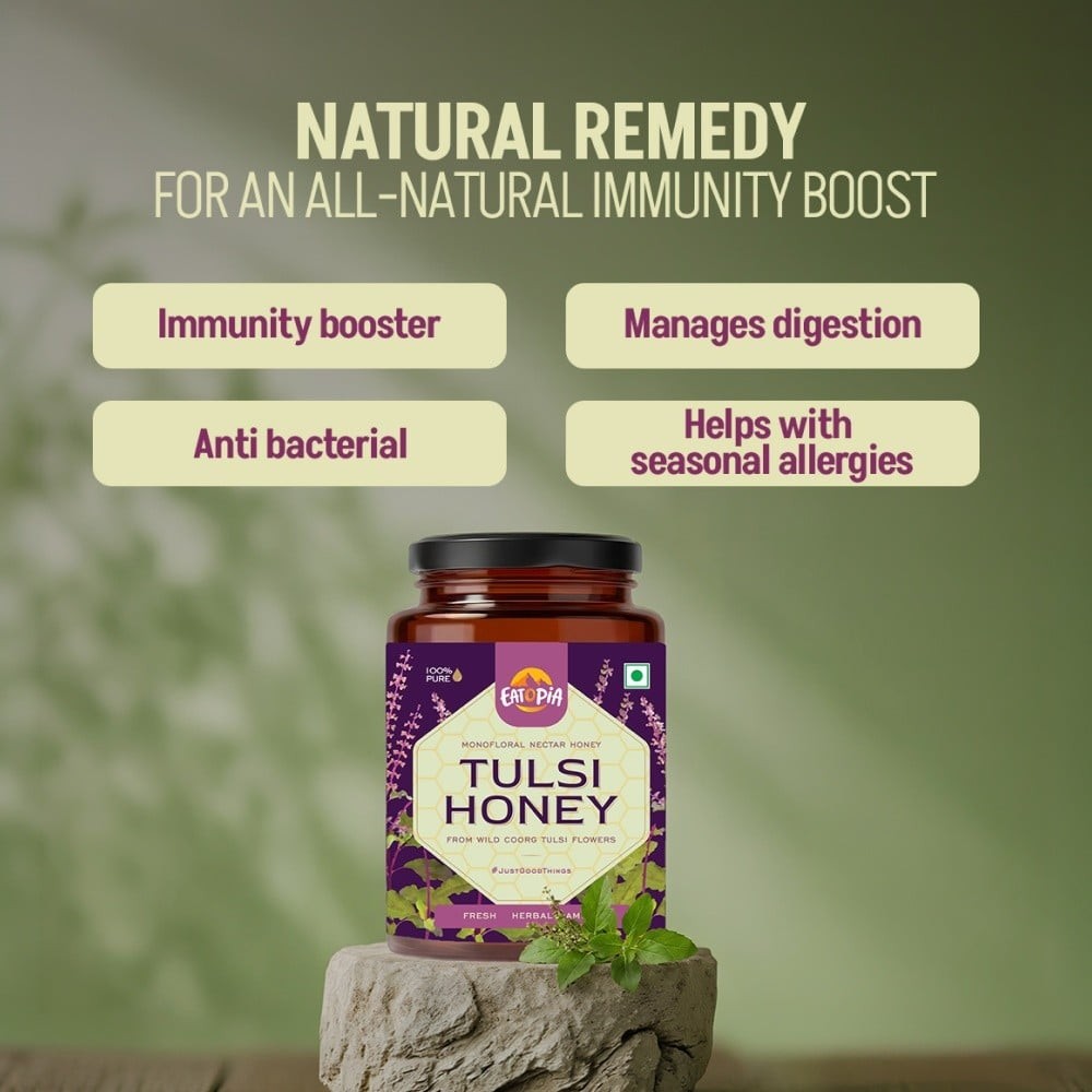Eatopia Monofloral Nectar Honey (Tulsi Flowers)