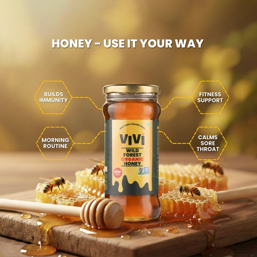 Vivi Wild Forest Organic Honey