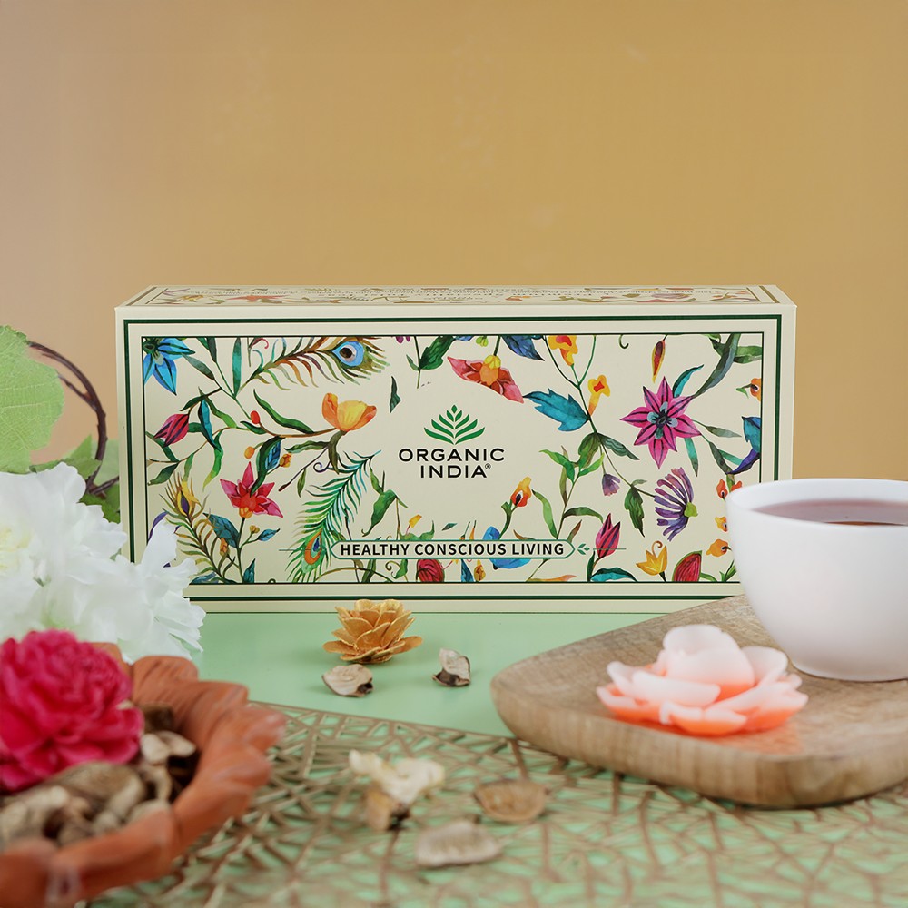 A TATA Product - Organic India Premium Speciality Tulsi Tea Green Tea Gift Pack