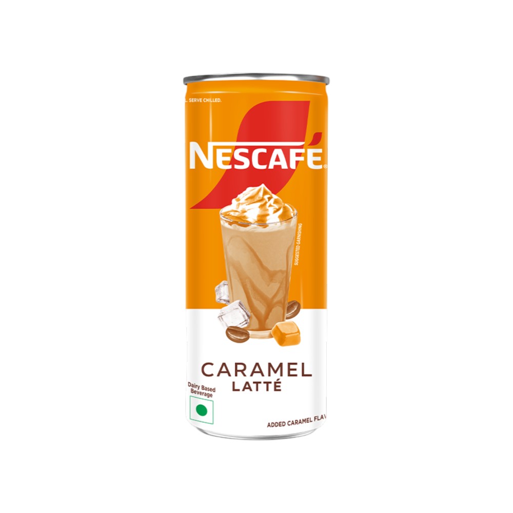 Nescafe Cafe Style Cold Coffee (Caramel-Latte)