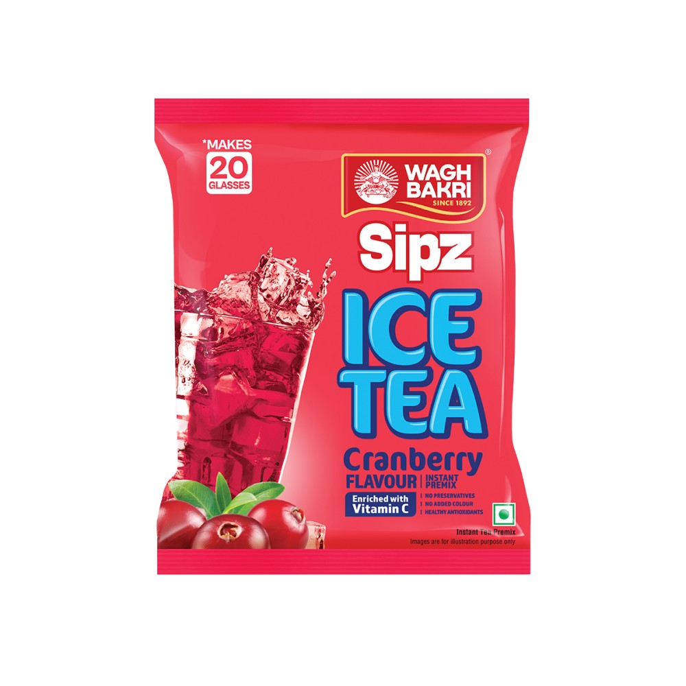 Wagh Bakri Sipz Vitamin C Boost Cranberry Ice Tea Premix