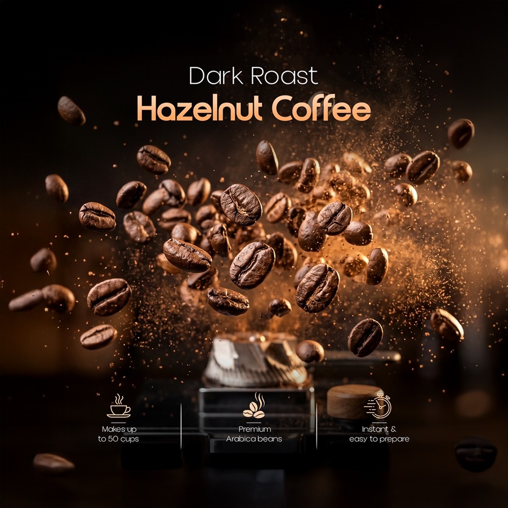 Brown Cherries Dark Roast Hazelnut Instant Coffee