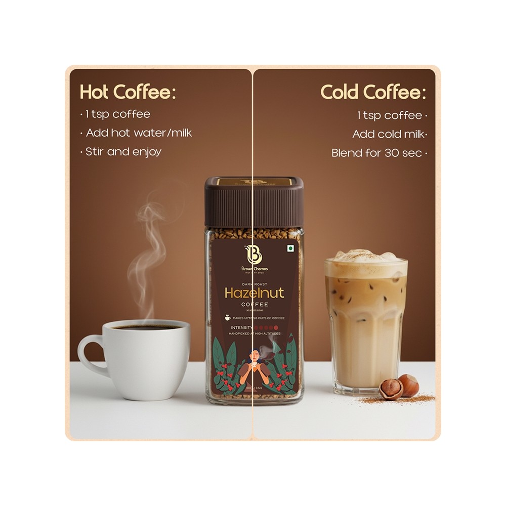 Brown Cherries Dark Roast Hazelnut Instant Coffee