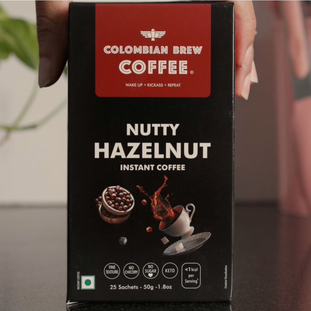 Colombian Brew Coffee Hazelnut Instant Coffee