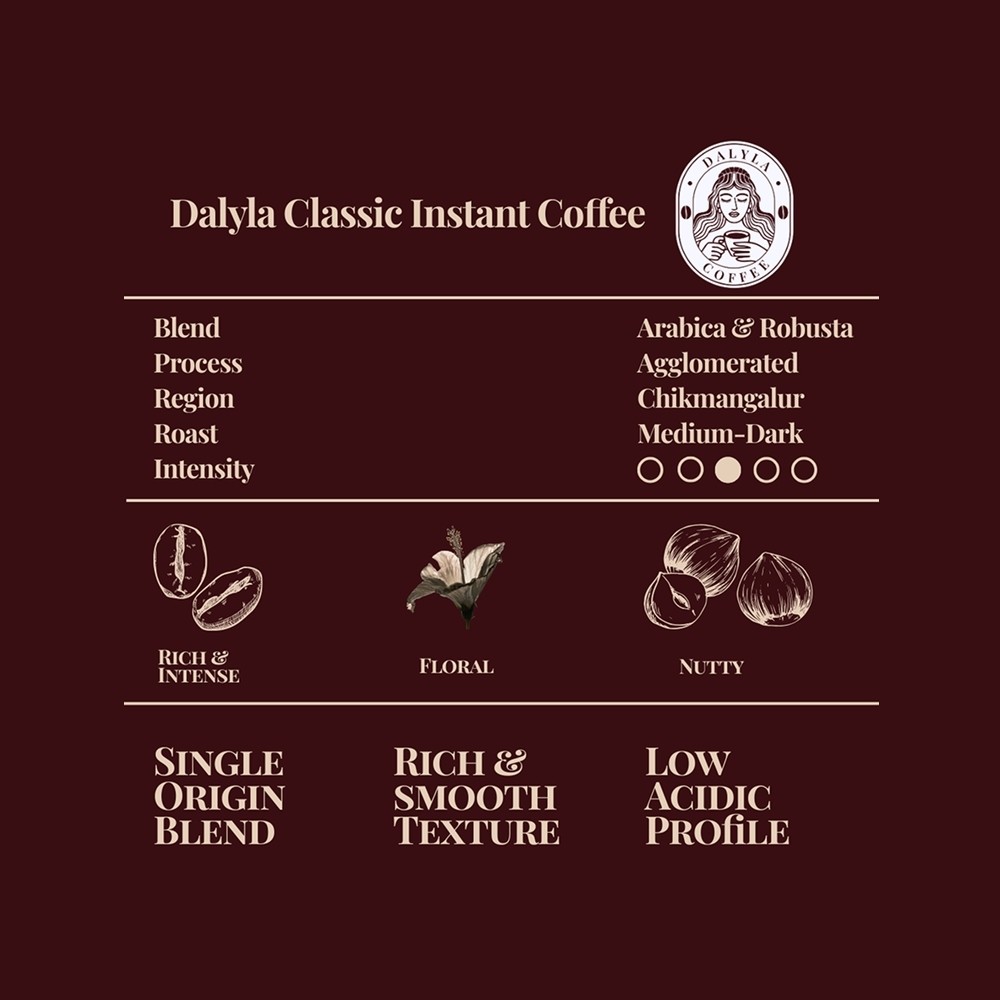 Dalyla Coffee 100% Arabica Instant Coffee