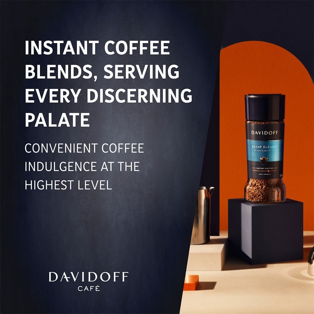 Davidoff Decaf Elegant Instant Coffee 6/12 Intensity