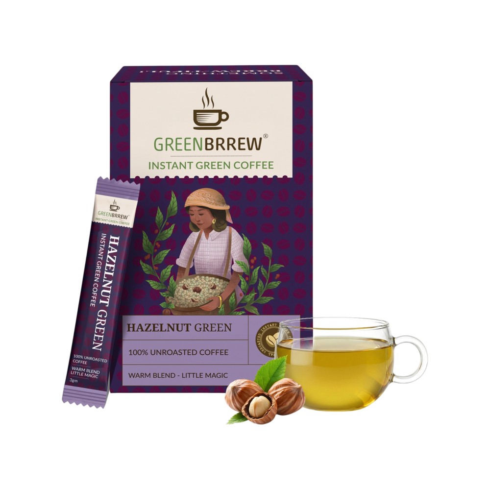 Greenbrrew Hazelnut Green Instant Coffee