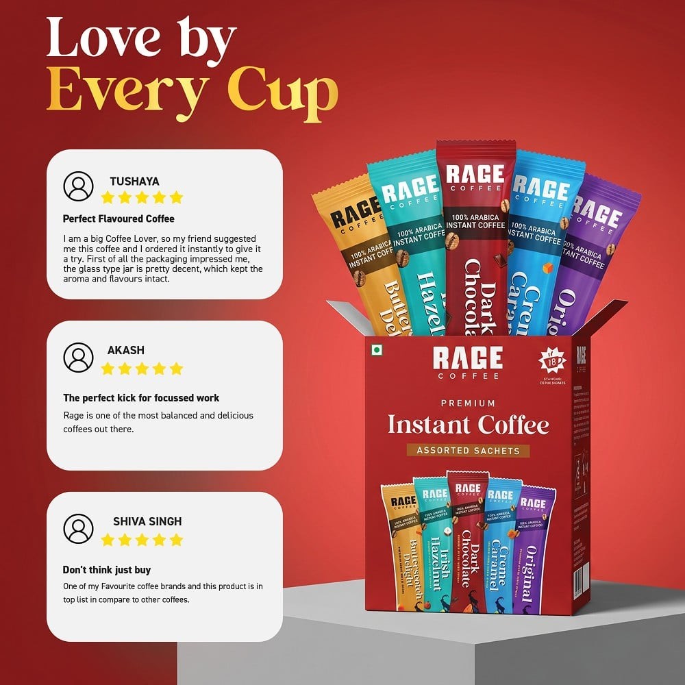 Rage Coffee Assorted Freeze Dried Instant Coffee