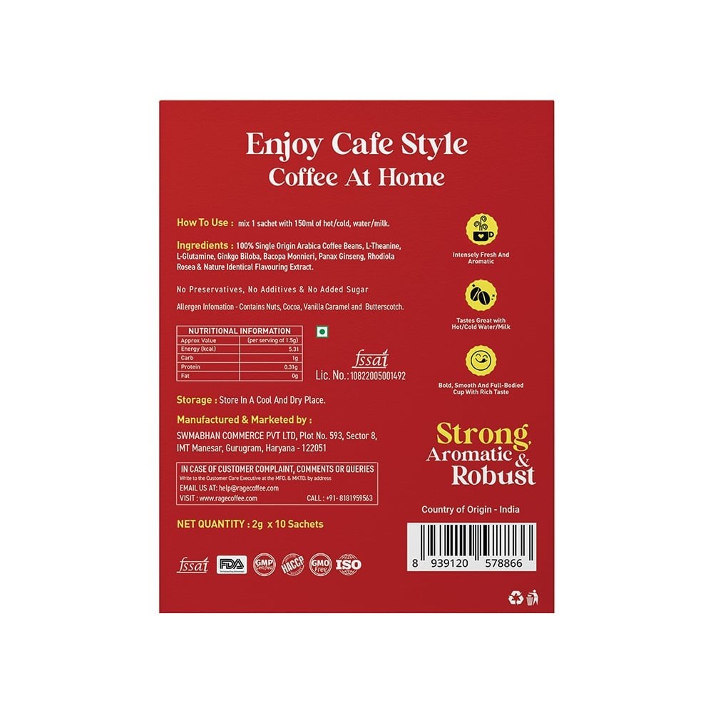 Rage Coffee Assorted Freeze Dried Instant Coffee