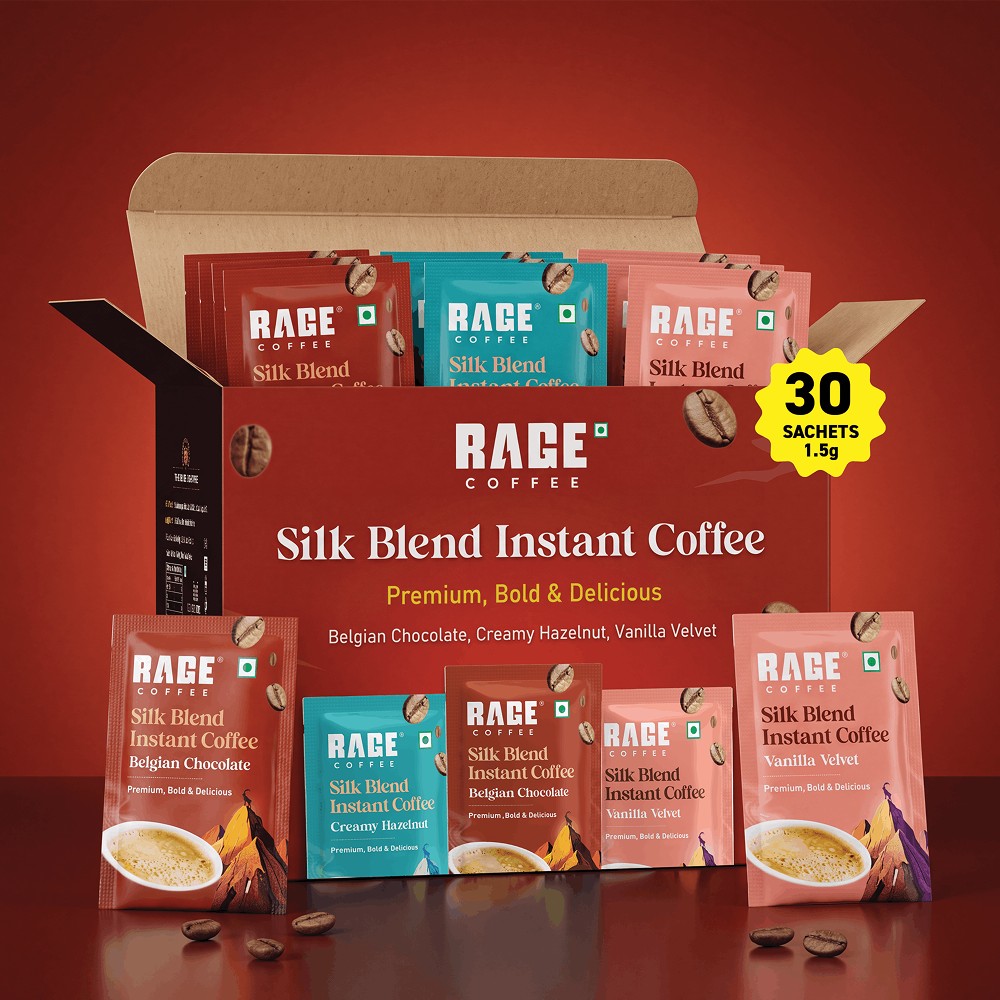 Rage Coffee Silk Blend Assorted Instant Coffee Sachets