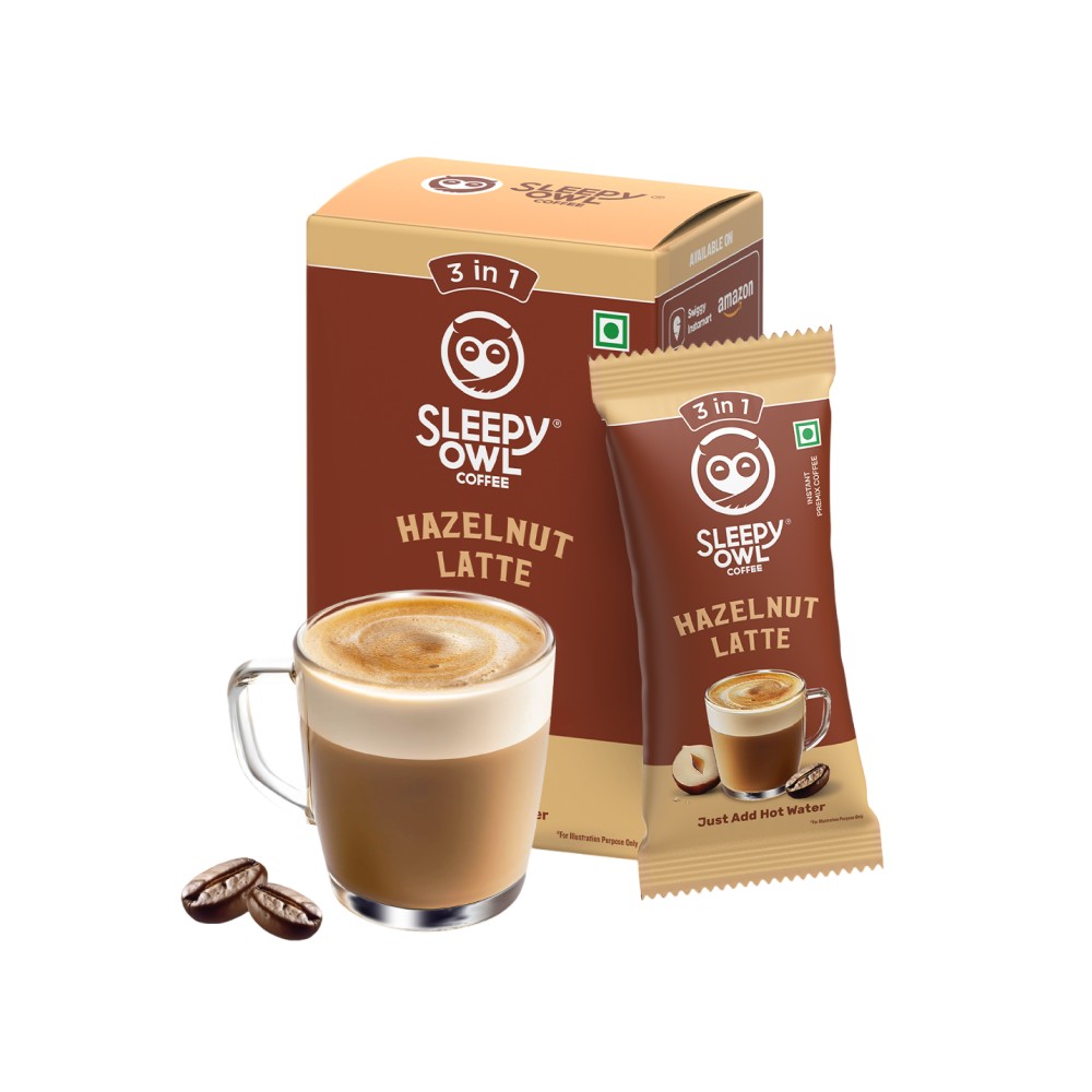 Sleepy Owl Hazelnut Latte Premix Coffee Premix