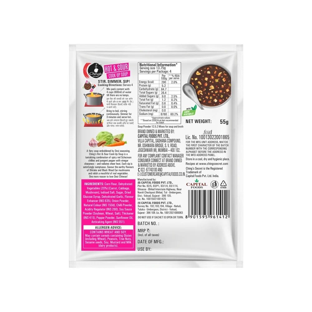 Ching's Secret Hot & Sour Veg Soup