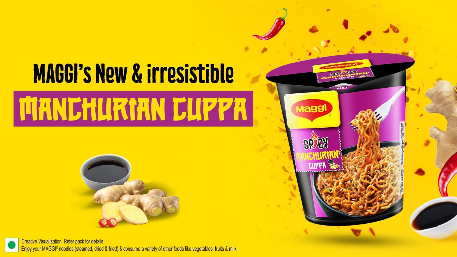 Maggi Spicy Manchurian Instant Cup Noodles