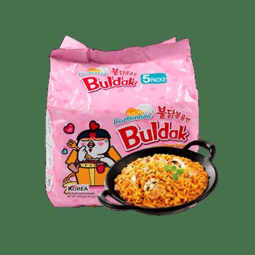 Samyang Buldak Carbonara Hot Chicken Flavoured Instant Noodles / Ramen