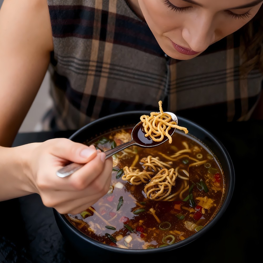 Yu Veg Manchow Soup with Crispy Noodles (Whole Wheat)
