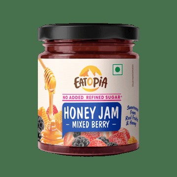 Eatopia Mixed Berry Honey Jam (No Refined Sugar)