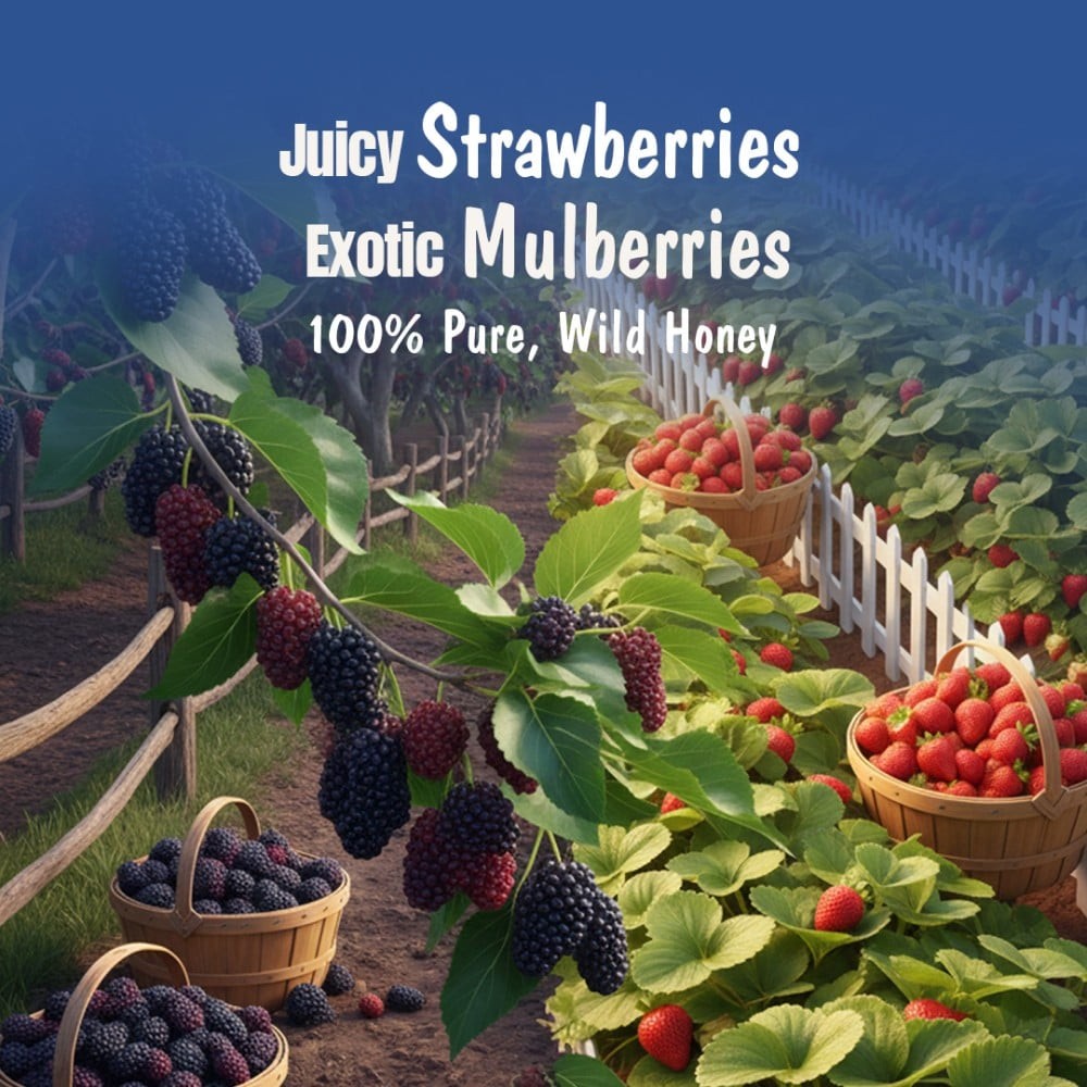 Eatopia Mixed Berry Honey Jam (No Refined Sugar)