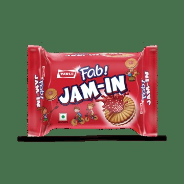 Parle Fab Jam In Sandwich Cream Biscuits
