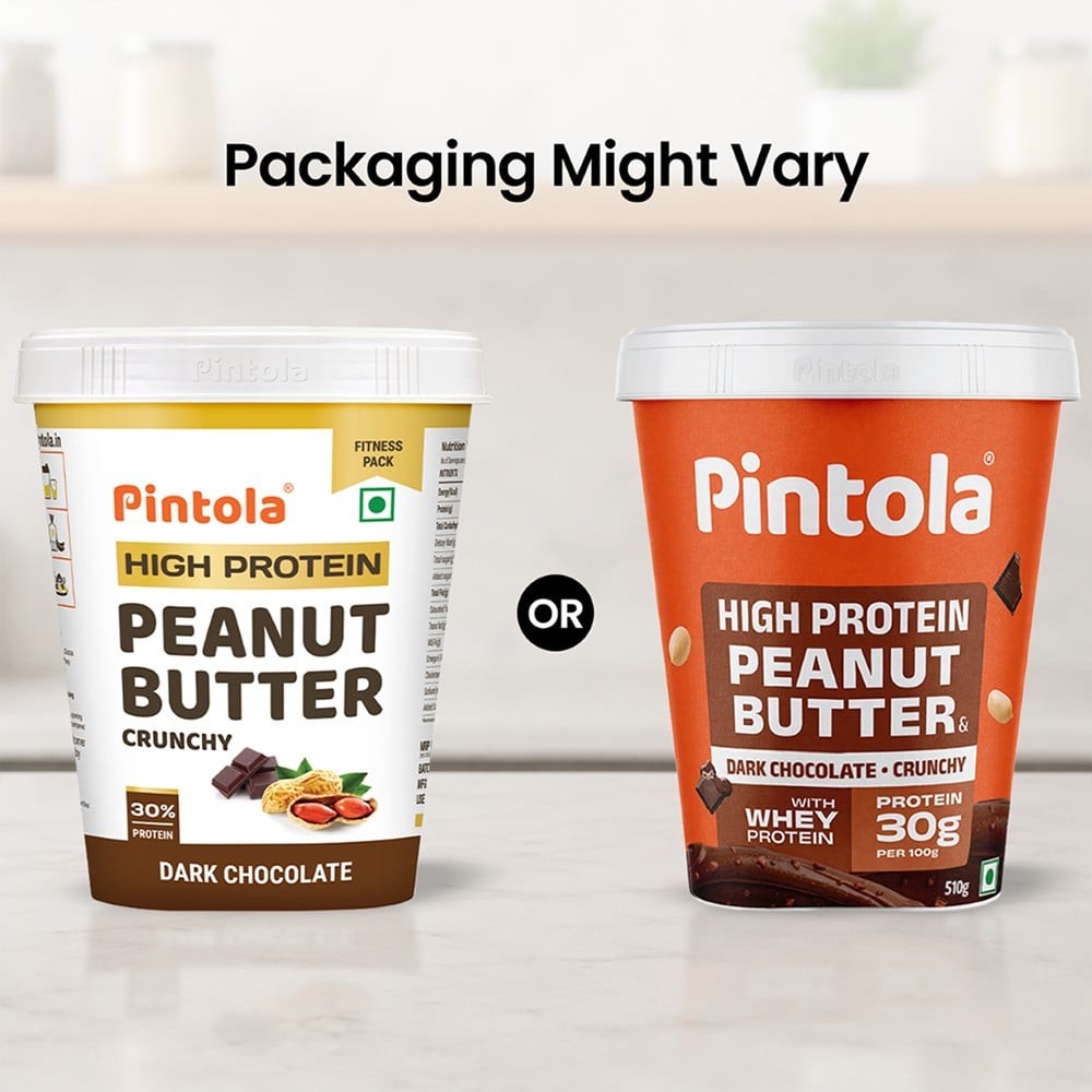 Pintola High Protein Dark Chocolate Crunchy Peanut Butter