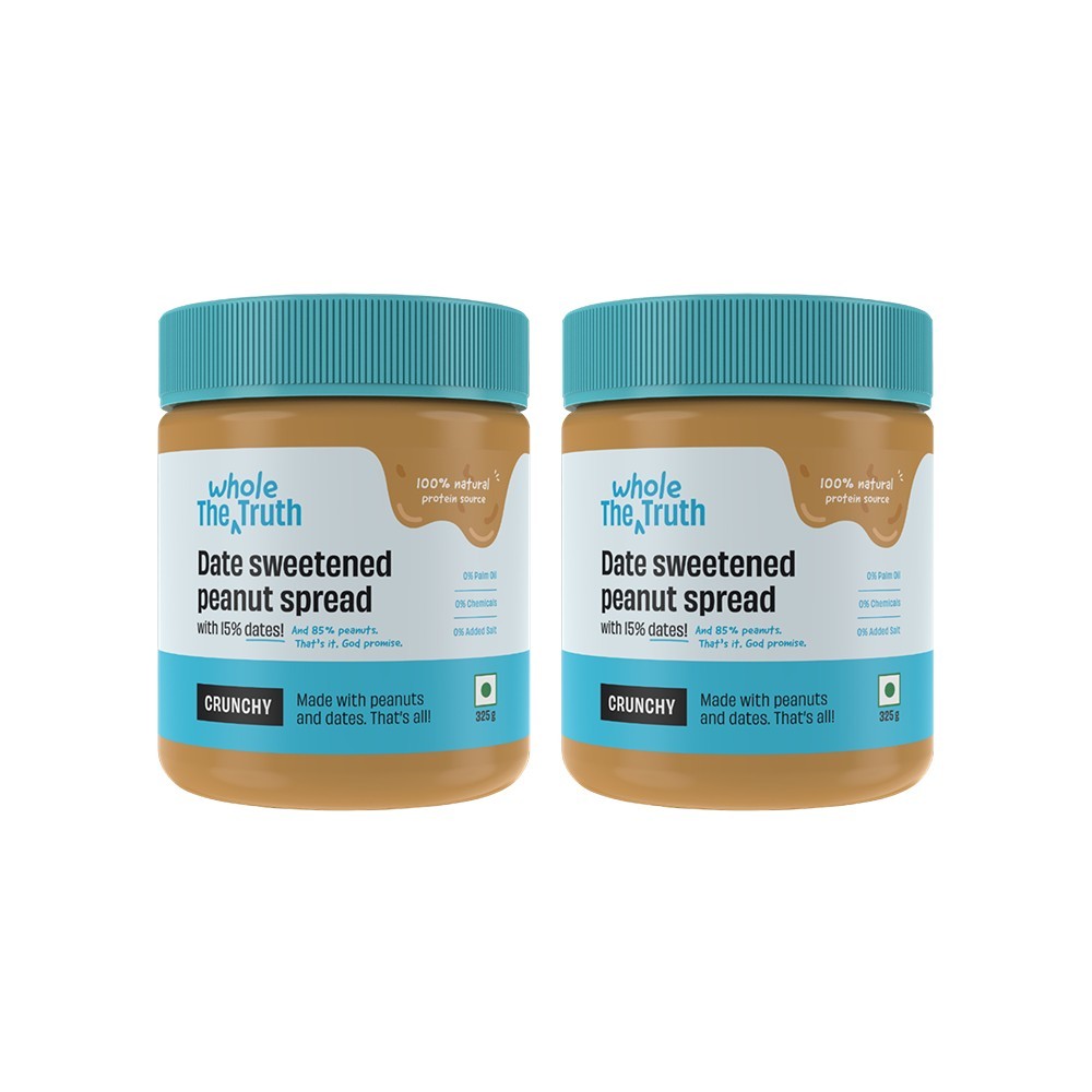The Whole Truth Sweetened Crunchy Peanut Butter with dates