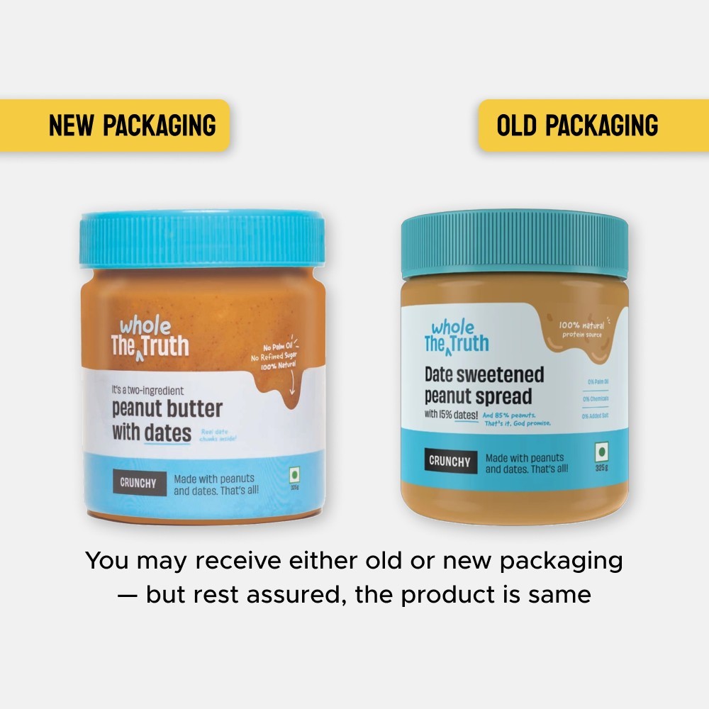 The Whole Truth Sweetened Crunchy Peanut Spread with Dates