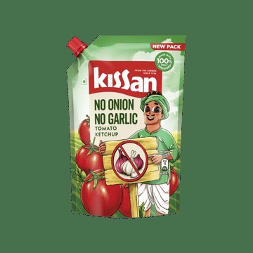 Kissan Tomato Ketchup (No Onion & Garlic) - Doy Pack