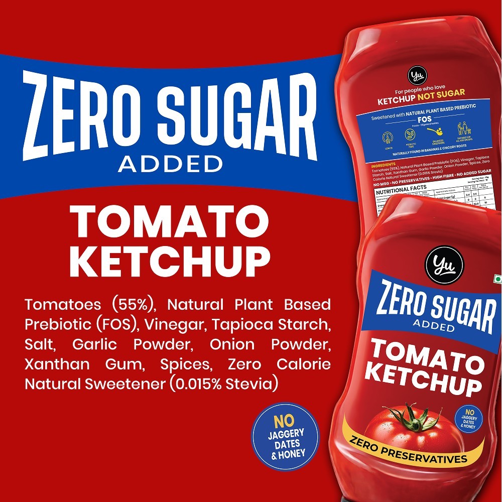 Yu Zero Sugar Tomato Ketchup