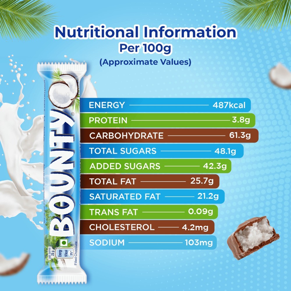 Bounty Coconut Chocolate Filled Bar