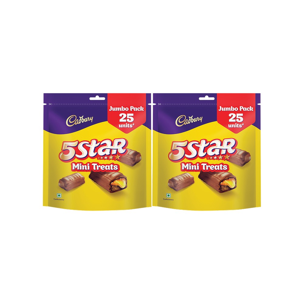 Cadbury 5 Star Mini Treats Filled Bar Chocolate Pack