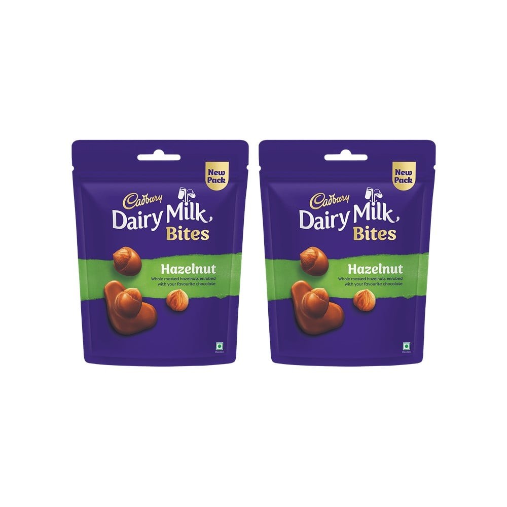 Cadbury Dairy Milk Bites Shaped Chocolate Pack - Hazelnut
