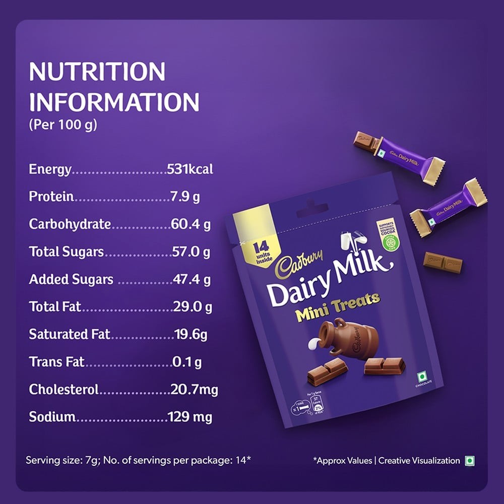 Cadbury Dairy Milk Mini Treats Chocolate Pack
