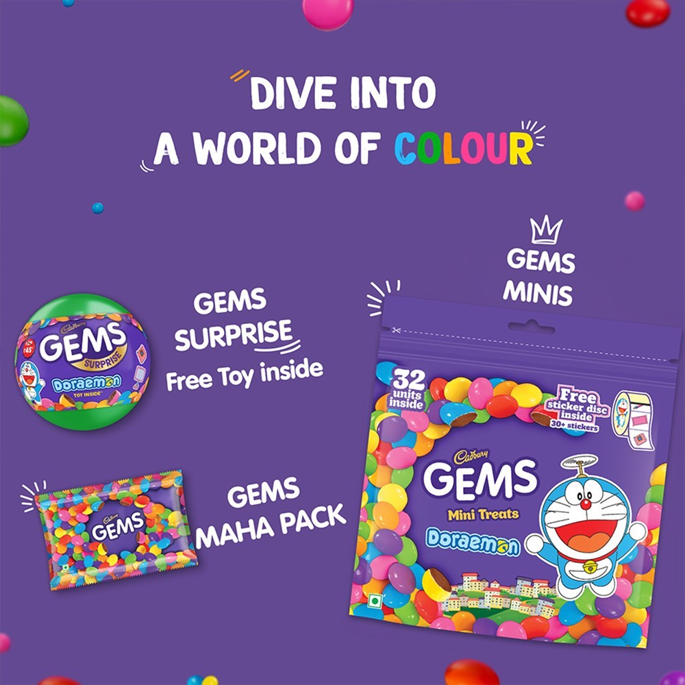 Cadbury Gems Mini Treats Shaped Chocolate Pack