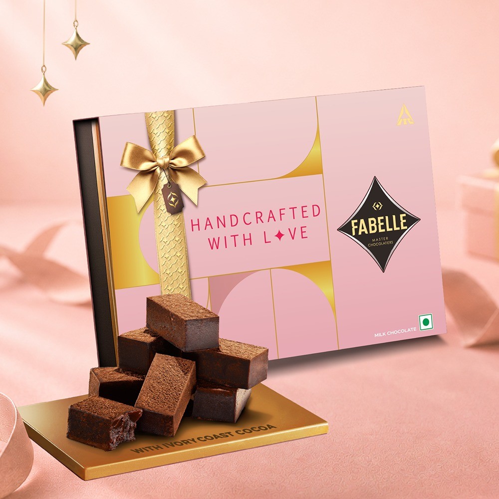 Fabelle Ganache Creamy Milk 20 Cubes In Chocolate Gift Pack
