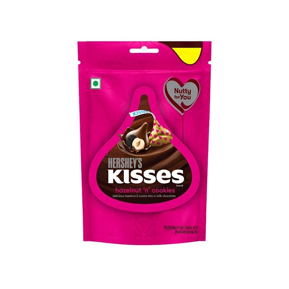 Hershey's Kisses Hazelnut n Cookies Milk Chocolate Pack