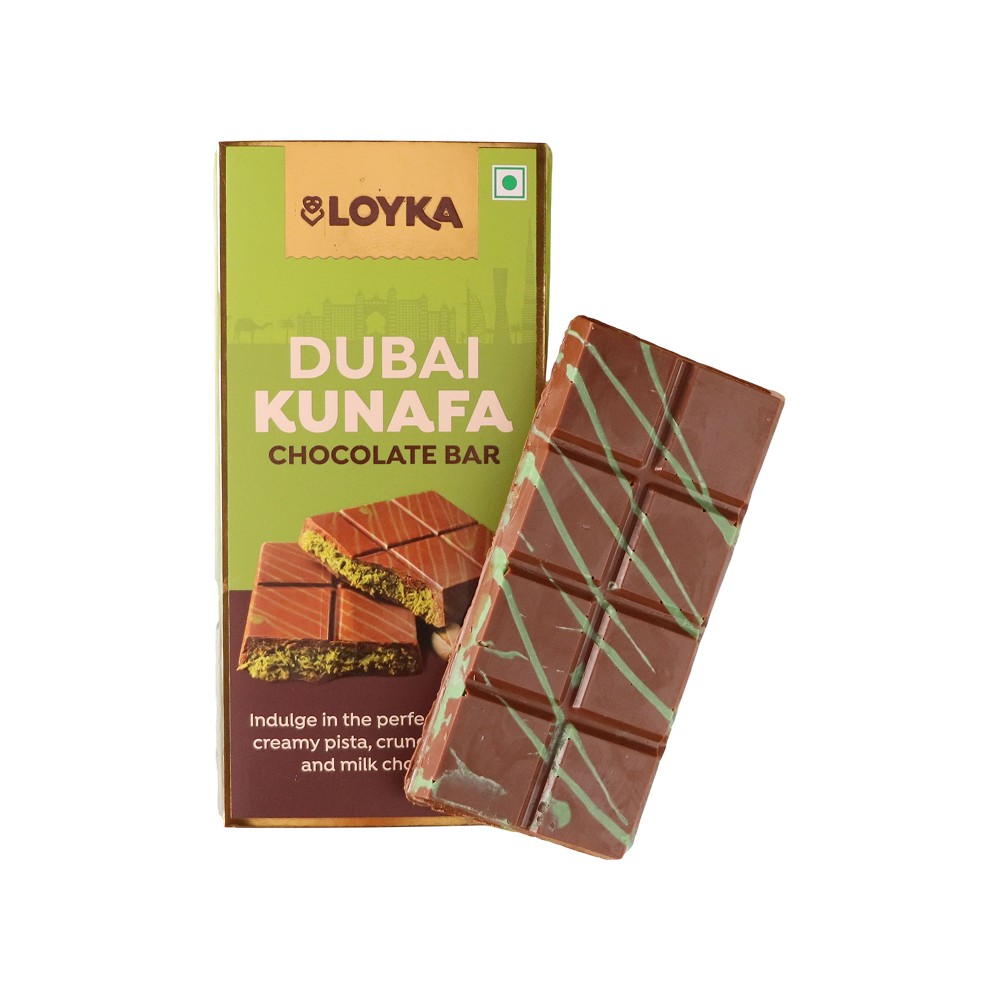Loyka Dubai Kunafa Chocolate Bar