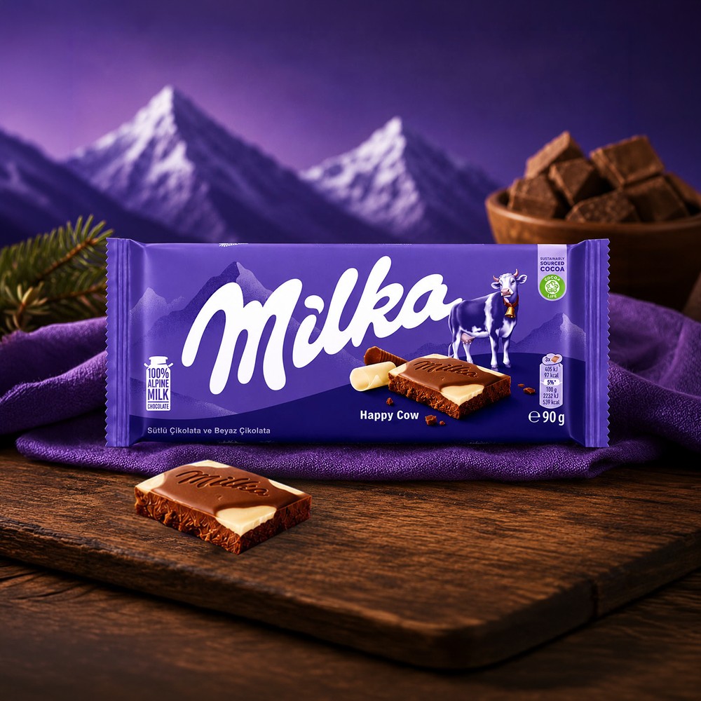 Milka Cow Spot Milk Chocolate Bar