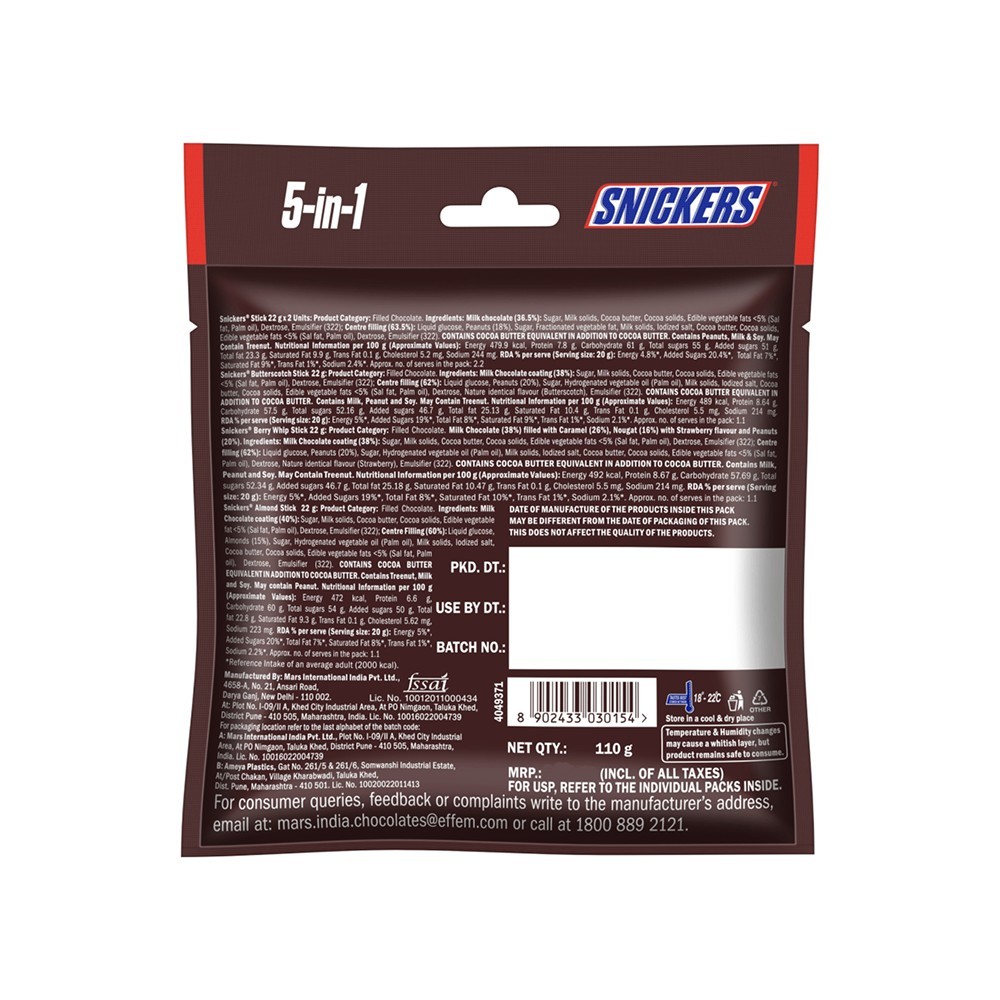 Snickers Assorted Chocolates Variety Pack