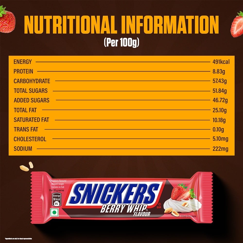 Snickers Berry Whip Chocolate Filled Bar