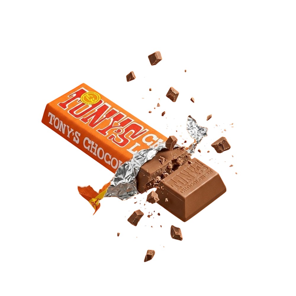 Tony's Chocolonely Caramel & Sea Salt Milk Chocolate Bar