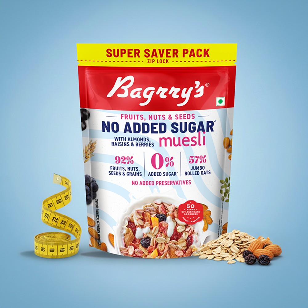 Bagrry's No Added Sugar Muesli (Fruits, Nuts & Seeds)