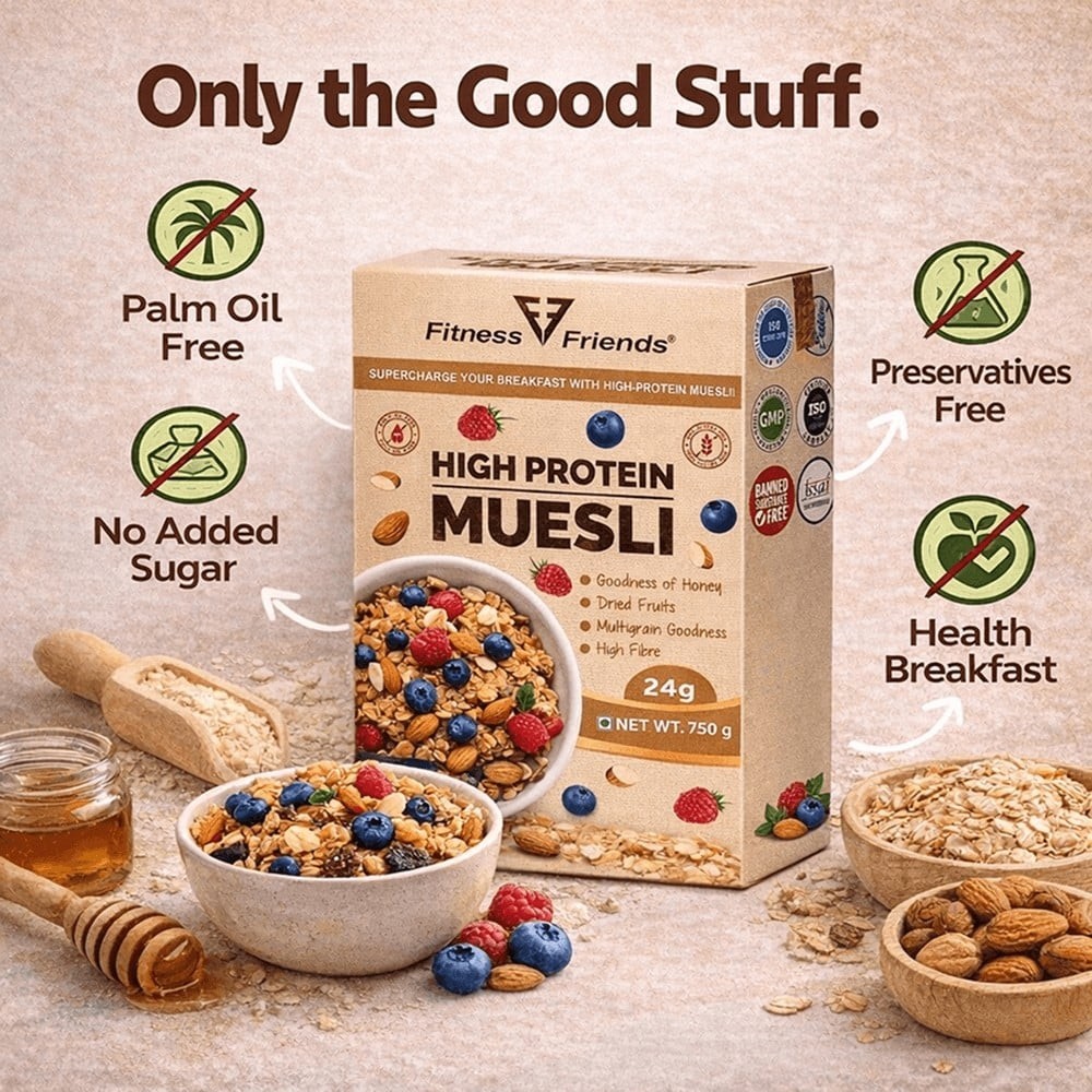 Fitness Friends High Protein Fruit & Nut Muesli