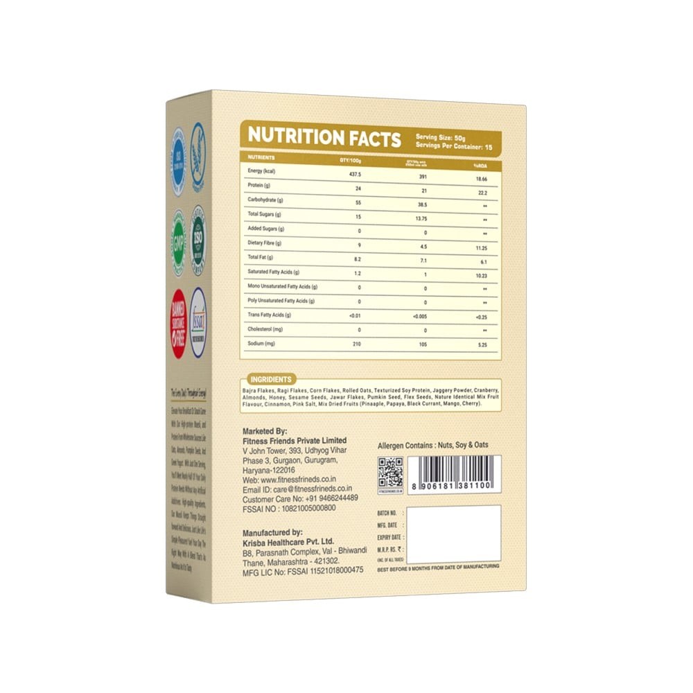 Fitness Friends High Protein Fruit & Nut Muesli