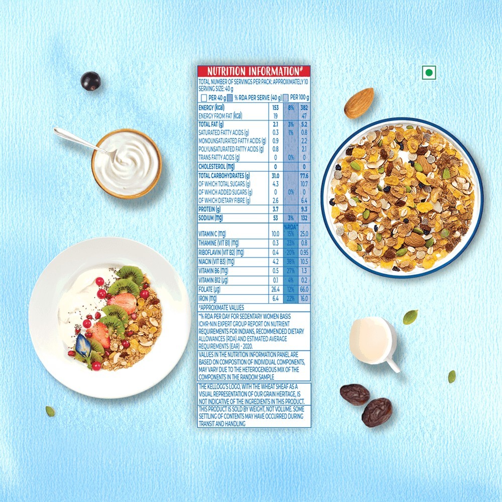 Kellogg's 0% Added Sugar Muesli - Pack of 2