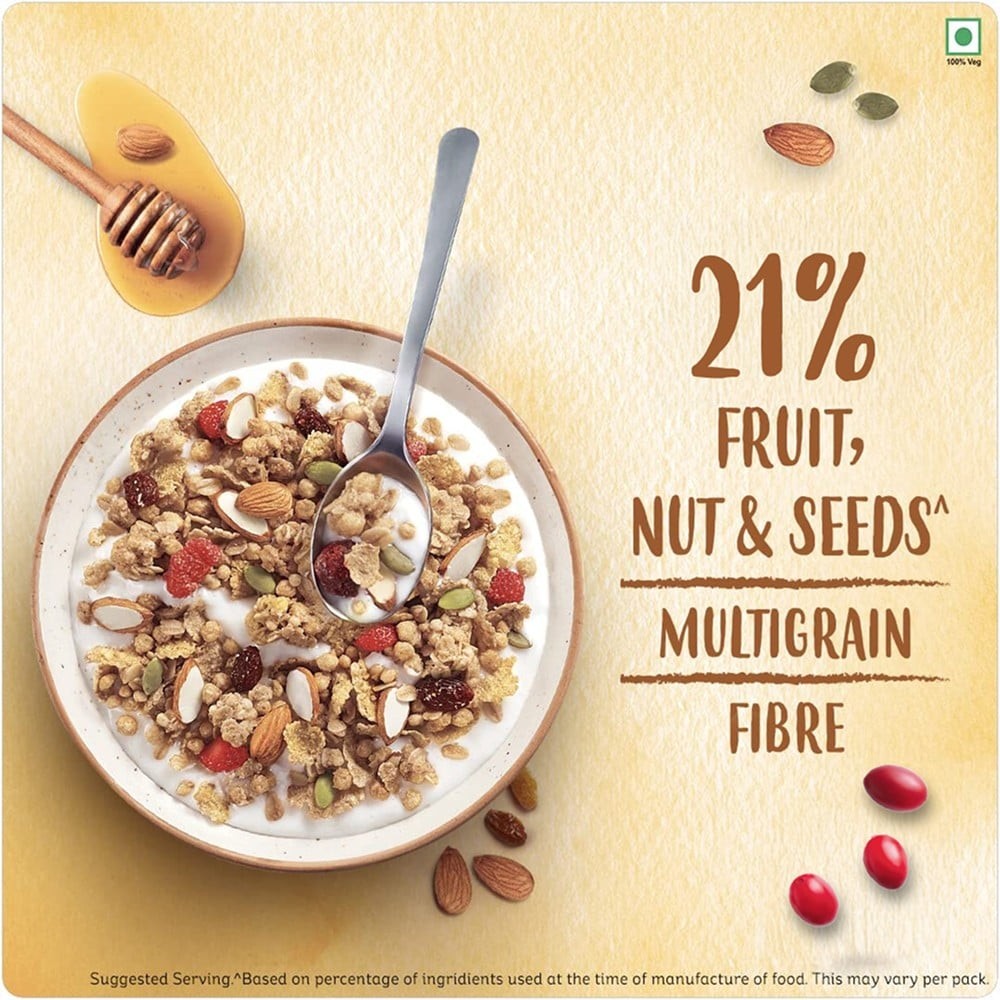 Kellogg's Crunchy Muesli Granola Cereal (Almonds, Strawberries & Pumpkin Seeds)