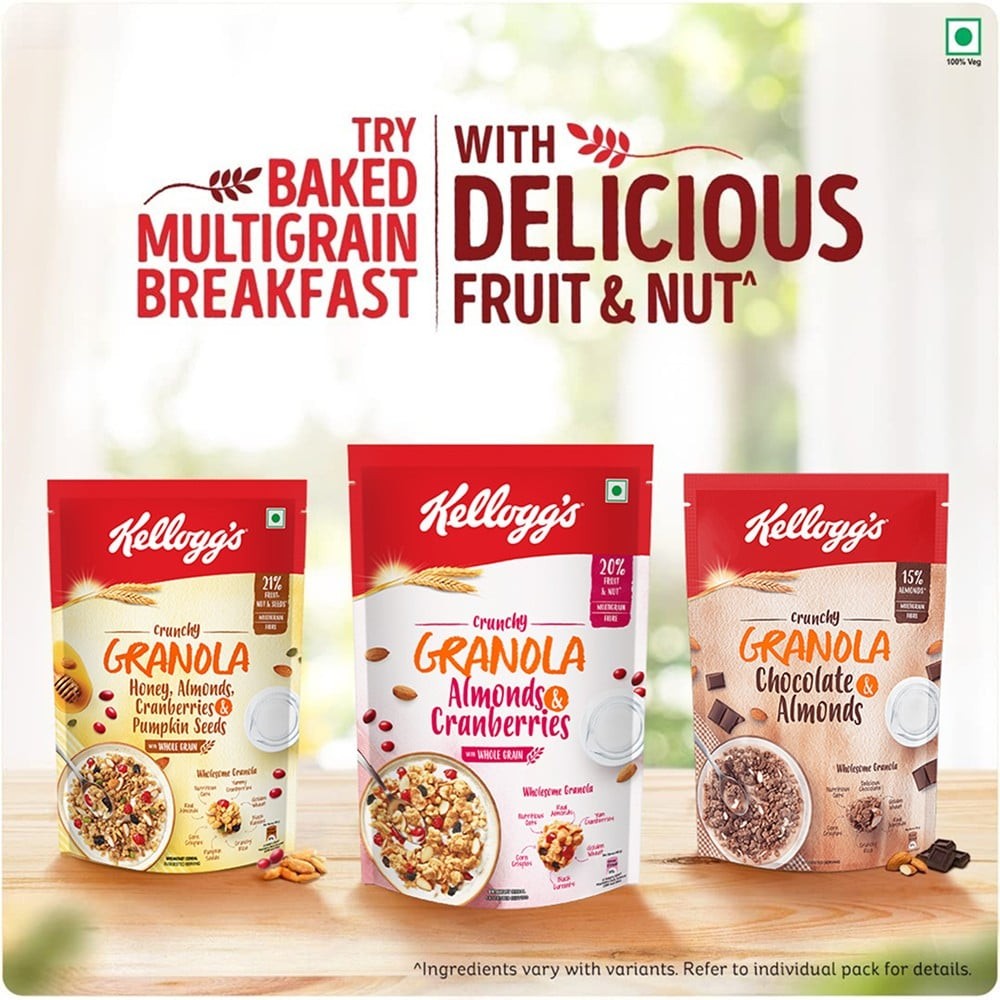 Kellogg's Crunchy Muesli Granola Cereal (Almonds, Strawberries & Pumpkin Seeds)